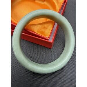 High Quality Light Green Bangle women Jade Natural Stone 56-58 cm